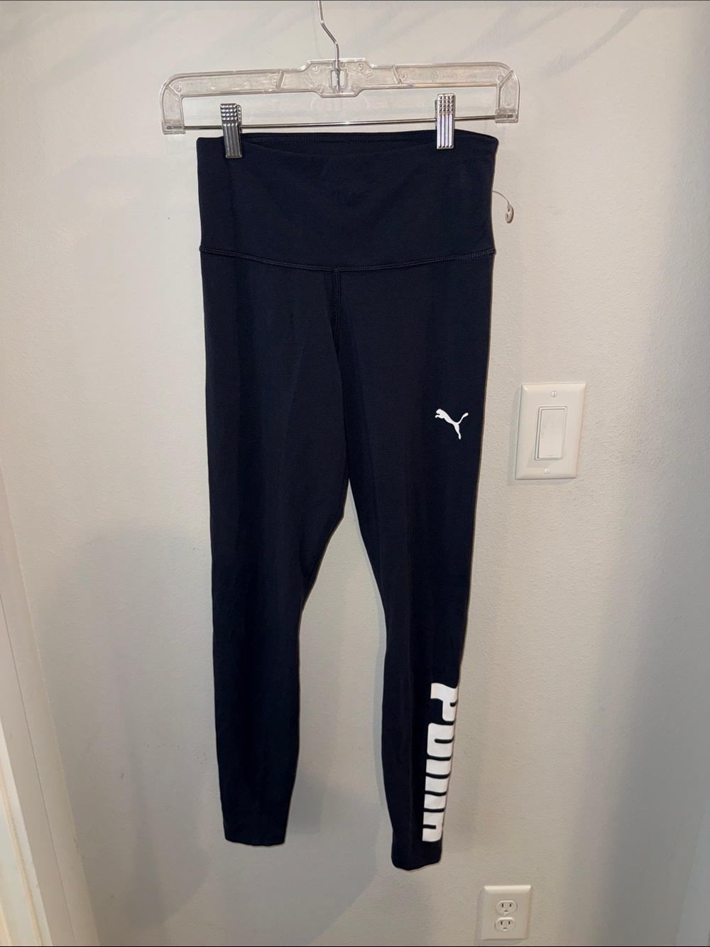 Puma Navy Blue Logo Leggings XS
